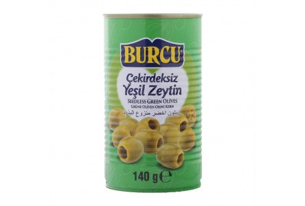 Оливки  BURCU 140гр без косточки ж/б 1/24шт