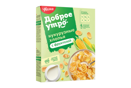 Завтрак УВЕЛКА 275гр Хлопья кукурузные на фруктозе 1/5шт