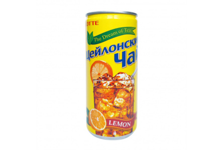 Напиток чайный LOTTE CEYLON TEA 240мл Лимон ж/б 1/30шт