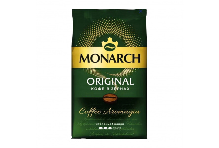 Кофе в зернах MONARCH 800гр Original м/уп 1/6шт