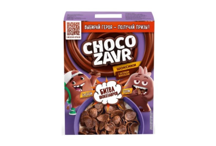 Завтрак CHOCOZAVR 195гр Шоксики шоколадные 1/10шт