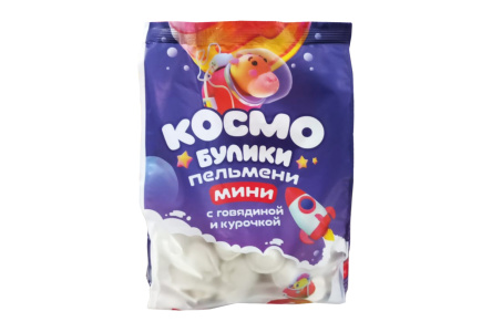Пельмени КОСМО БУБЛИКИ 800гр Говядина/Курочка мини 1/1шт
