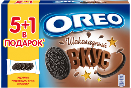 Печенье OREO 228гр С какао и шоколадом 1/12шт