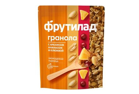 Гранола мюсли ФРУТИЛАД 270гр Арахис/ананас/клюква 1/7шт