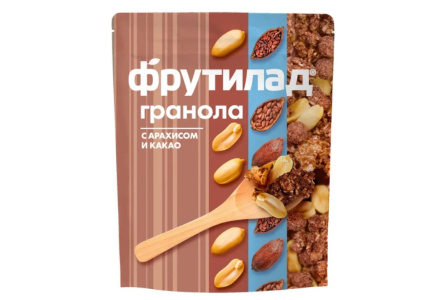 Гранола мюсли ФРУТИЛАД 270гр Арахис/какао 1/7шт