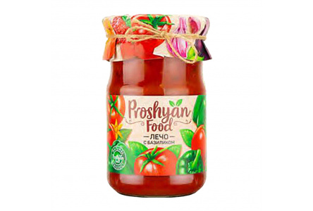 Лечо PROSHYAN FOOD 650гр Basilico ст/б 1/12шт