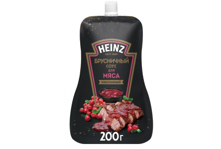 Соус HEINZ 200гр Брусничный дой-пак 1/14шт