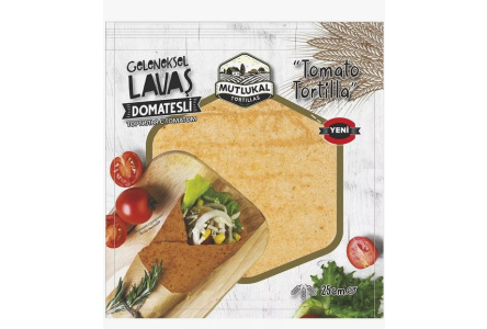 Лепешка Тортильи MUTLUKAL 250гр Мексиканские лепешки со вкусом томата 1/30шт
