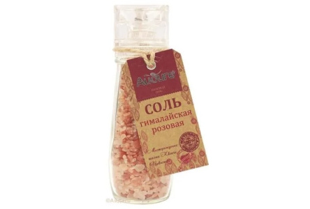 Соль АЙДИГО 170гр Гималайская розовая мельница 1/7шт
