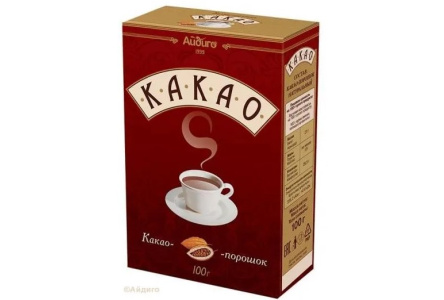 Какао-порошок АЙДИГО 100гр 1/42шт