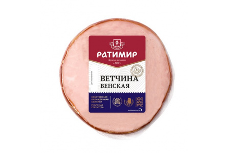 Ветчина РАТИМИР 350гр Венская 1/1шт