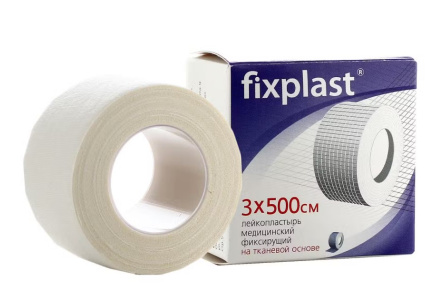 Лейкопластырь Fixplast фиксирующий тканевая основа 1/1шт