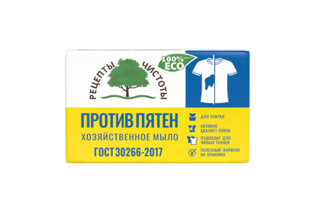 Мыло хозяйственное 72% 200гр Против пятен 1/50шт