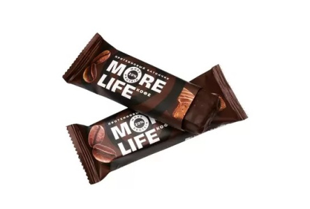 Батончик протеиновый MORELIFE 40гр Кофе 1/20шт