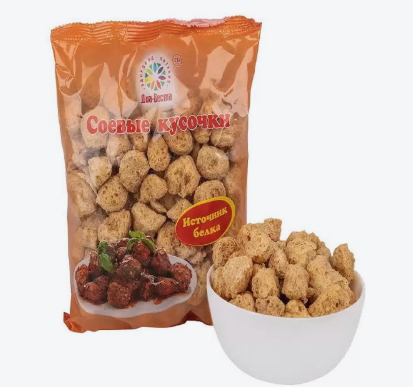 Соевые кусочки ДИА-ВЕСТА 130г пакет 1/12шт