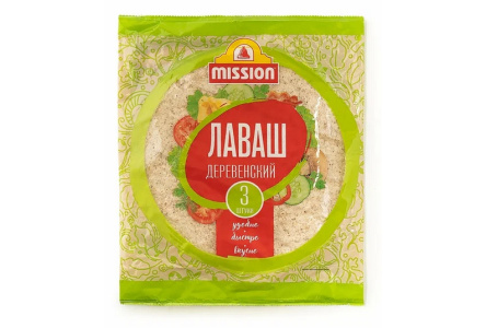 Лаваш MISSION 270гр Деревенский 1/12шт