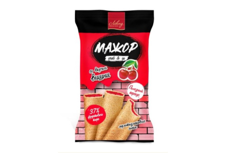 Батончики воздушные ЛАКОНД 160гр Мажор со вкусом вишни 1/20шт