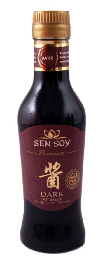 Соус соевый SEN SOY 220гр Темный Премиум ст/б 1/6шт
