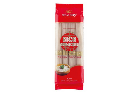 Лапша SEN SOY 300гр Рисовая RICE VERMICELLI 1/24шт