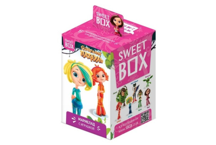Мармелад SWEETBOX 10гр Сказочный патруль с игрушкой в коробочке 1/10шт