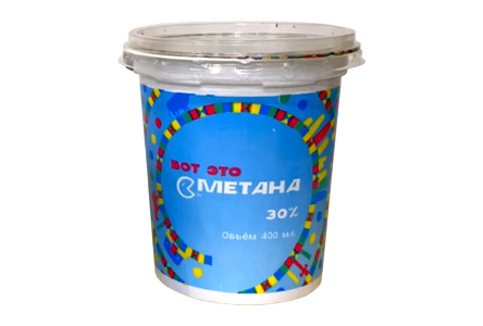 Сметана ОКСИЭ 400гр 30% Продукт без заменителя молочного жира