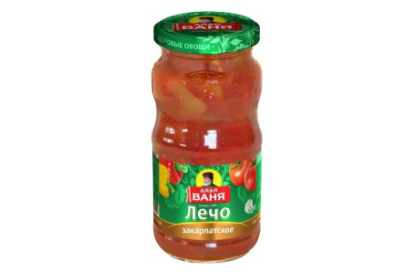Лечо ДЯДЯ ВАНЯ 460гр Закарпатское ст/б 1/8шт
