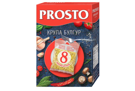 Крупа в пакетах PROSTO 8*62,5 Булгур 1/12шт
