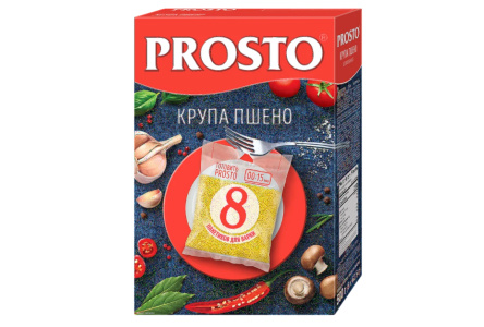 Крупа в пакетах PROSTO 500гр Пшено 1/12шт