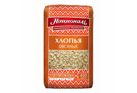 Крупа НАЦИОНАЛЬ 450гр Геркулес 1/12шт