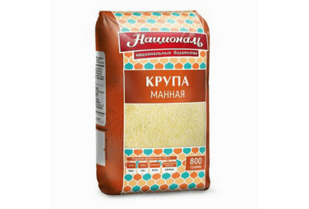 Крупа НАЦИОНАЛЬ 800гр Манная 1/12шт