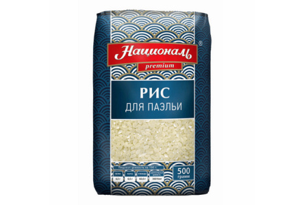 Крупа НАЦИОНАЛЬ Premium 500гр Рис для паэльи 1/6шт