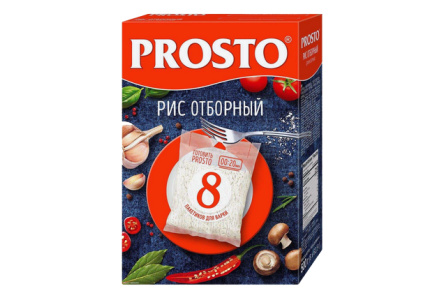 Крупа в пакетах PROSTO 500гр Рис Отборный 1/12шт