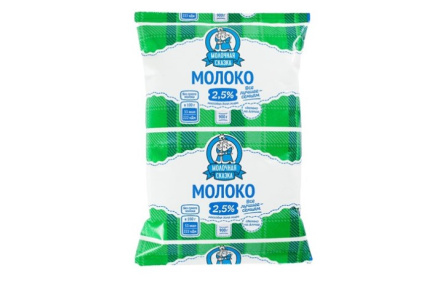 Молоко МОЛОЧНАЯ СКАЗКА 0,9 л 2,5% ультрапастеризованное Гост БМК т/ф 1/12шт Продукт без заменителя м