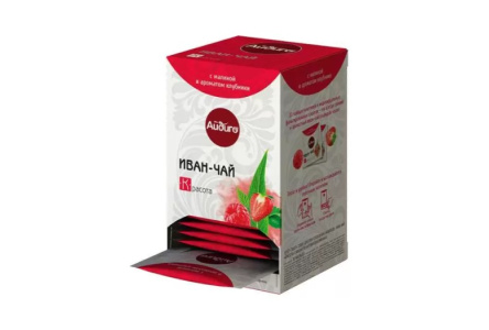 Иван-чай Красота АЙДИГО 30гр Малина/клубника саше 1/12шт