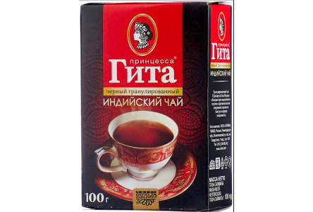 Чай черный ПРИНЦЕССА ГИТА 100гр Медиум гранулированный байховый 1/14шт