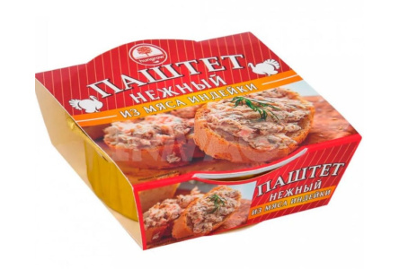 Паштет HUNGROW 90гр Нежный из мяса индейки 1/20шт