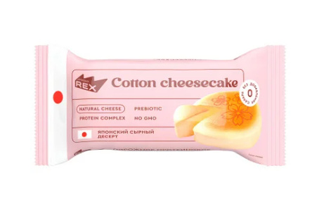 Пирожное протеиновое PROTEIN REX 40гр Чизкейк 1/8шт