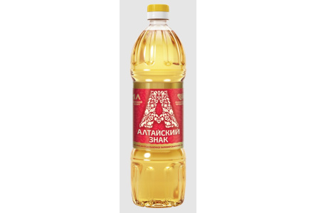 Масло подсолнечное АЛТАЙСКИЙ ЗНАК 900мл рафинированное 1/15шт