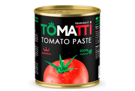 Томатная паста TOMATTI 320гр 25% ж/б 1/12шт