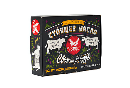 Масло сливочное Иволга 180гр 82,5% 1/12шт БЗМЖ