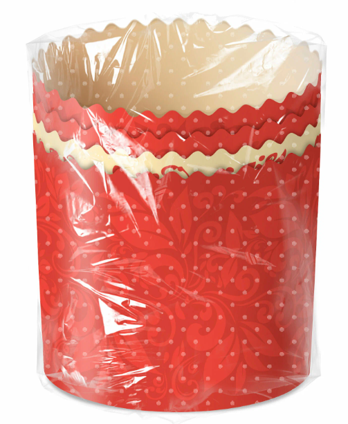 Набор д/кулича 4шт бумажные формы 90*90 19480 1/10*5