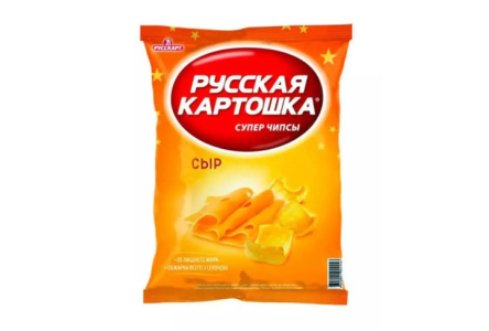 Чипсы РУССКАЯ КАРТОШКА 140гр Сыр 1/9шт