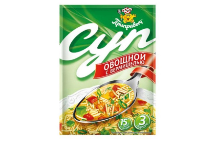 Суп ПРИПРАВЫЧ 60гр Овощной с вермишелью 1/14шт