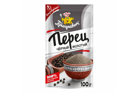 Перец ПРИПРАВЫЧ 100гр Черный молотый 1/17шт