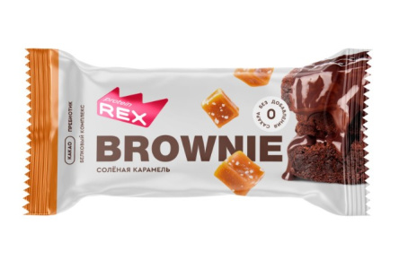 Батончик PROTEIN REX 50гр Брауни Соленая карамель 1/12шт