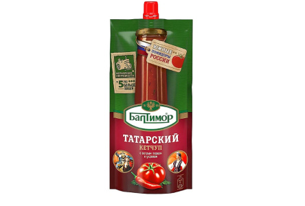 Кетчуп БАЛТИМОР 260гр Татарский д/п 1/28шт