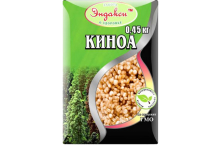 Крупа ЭНДАКСИ 450гр Киноа белая 1/10шт