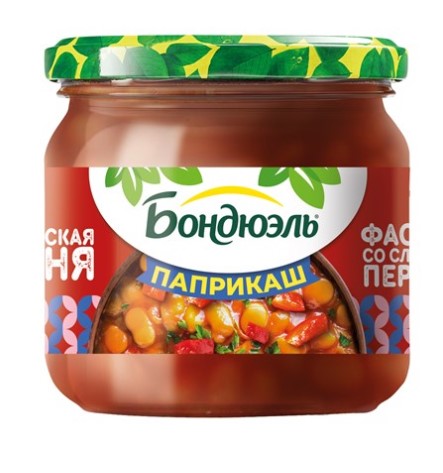 Фасоль BONDUELLE 350мл Паприкаш со сладким перцем 1/6шт