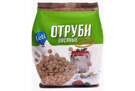 Отруби LETI 100гр Овсяные экструдированные 1/12шт