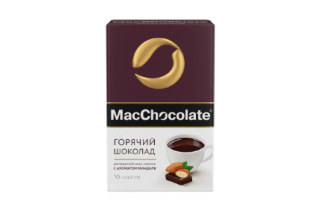 Горячий шоколад 20гр MacChocolate Миндаль 1/10шт